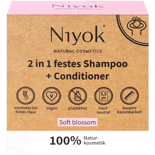 Niyok 2-in-1 Solid Shampoo & Conditioner 80 g