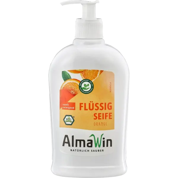 AlmaWin Liquid Soap Orange 0.5 litre | Naturhaus GmbH